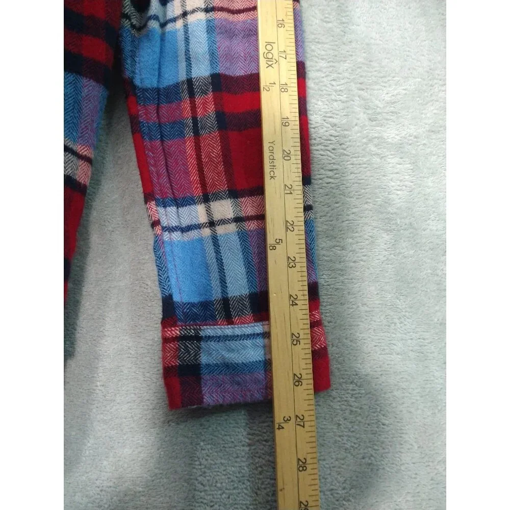 American Eagle Shirt Womens Large Red Plaid Flannel Ahh Mazingly Soft Classic - Picture 6 of 9